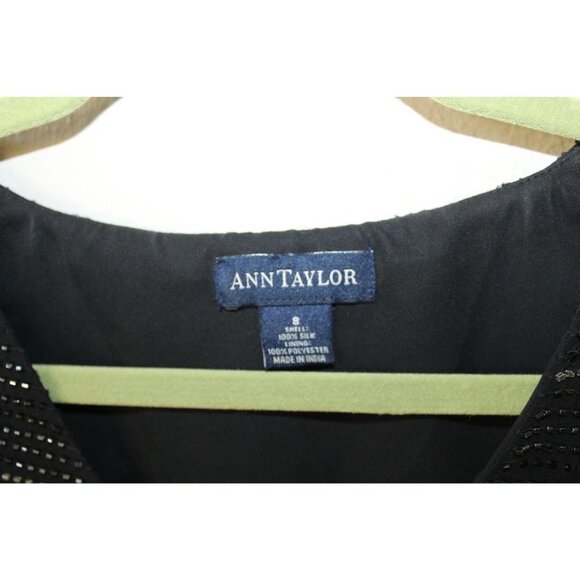 ANN TAYLOR sequin 100% silk Sleeveless tank 8 - Picture 3 of 6